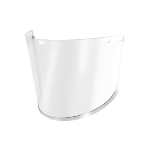 VISOR DE POLICARBONATO CON FILO DE ALUMINIO